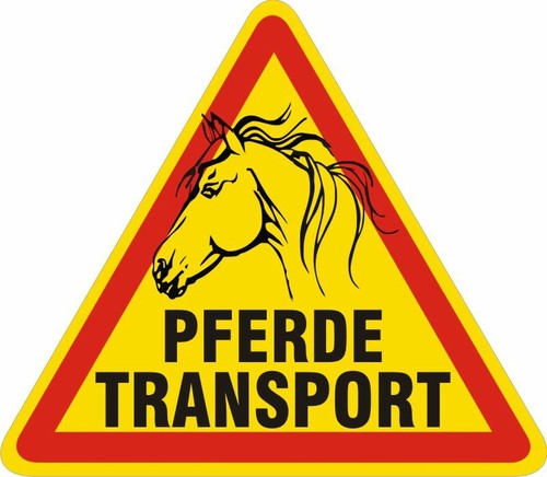 Pferdetransport achtung pkw - achtung,