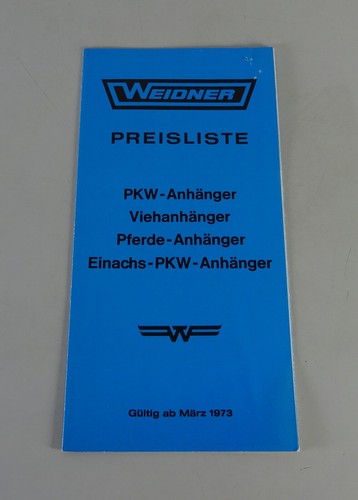 Preisliste prospekt weidner - preisliste, /