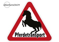 Aufkleber Pferdetransport für
